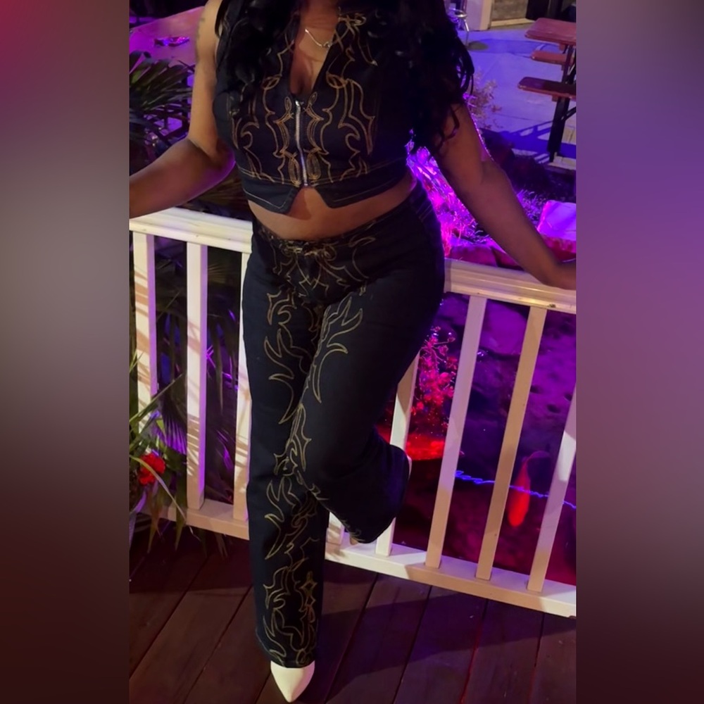 Fashion nova Denim two piece